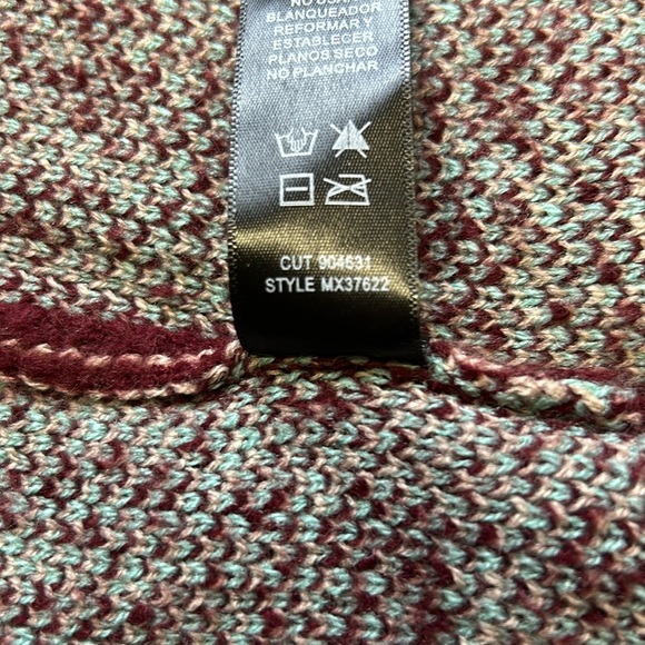 BCBG MaxSport Floral Cardigan Sweater Open Front Long S - Picture 9 of 9